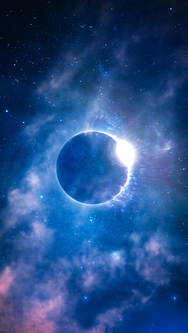 1290x2796 a black hole in the sky with stars - universe iPhone Wallpaper