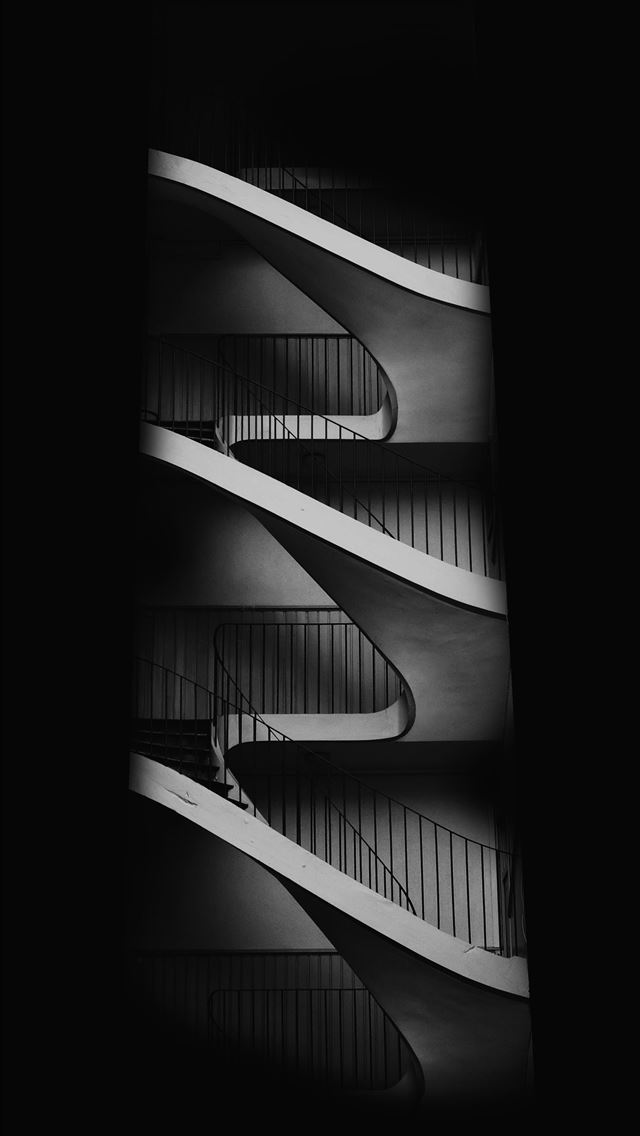 1290x2796 white concrete stairway -  iPhone Wallpaper
