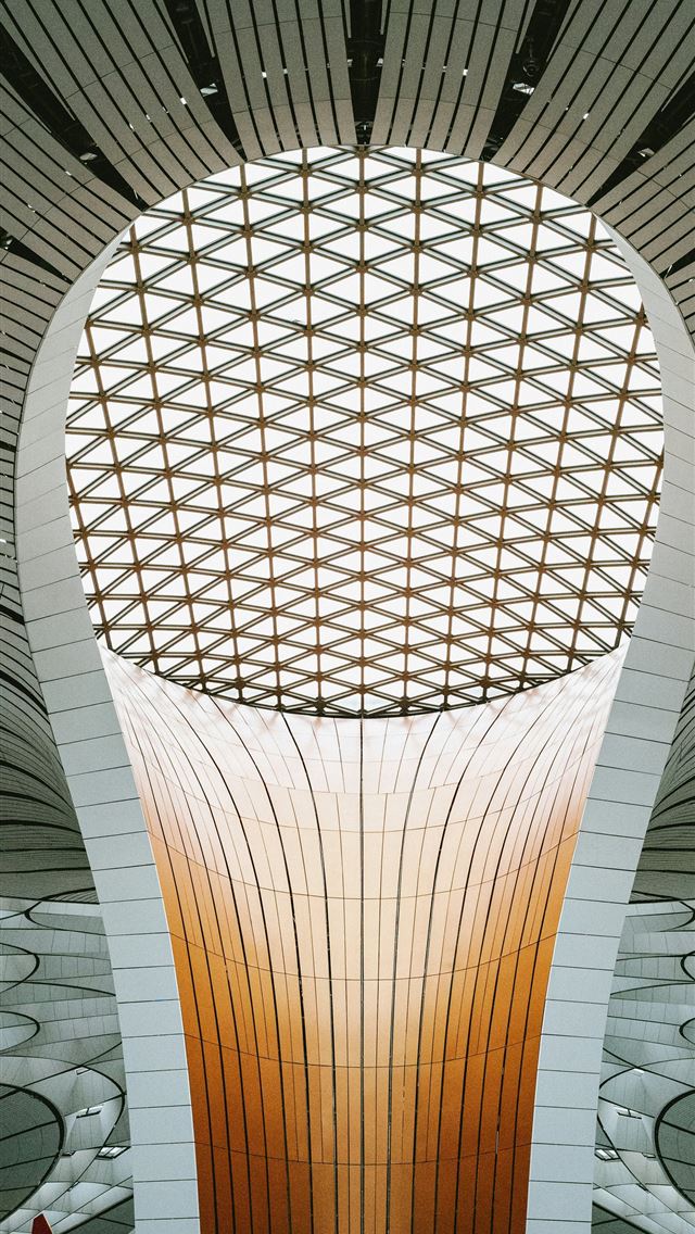 1290x2796 a very large building with a very tall ceiling -  iPhone Wallpaper