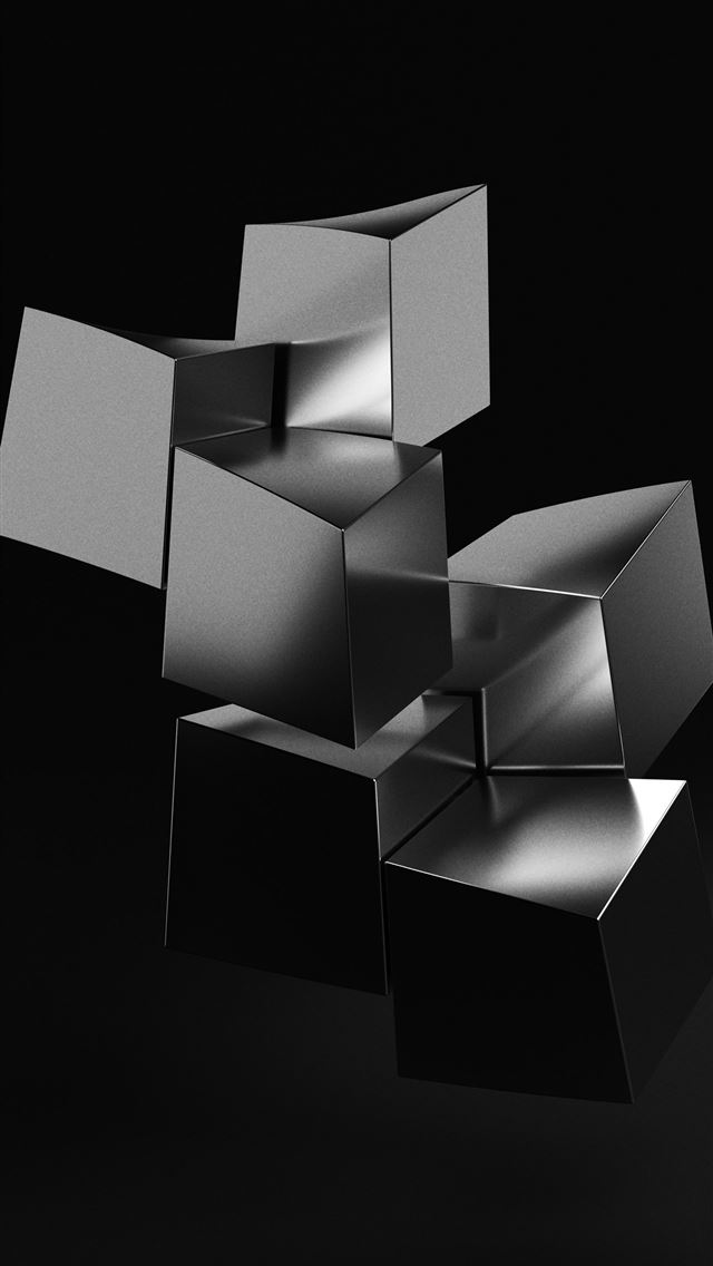 1290x2796 A black and white photo of an abstract object - metal iPhone Wallpaper