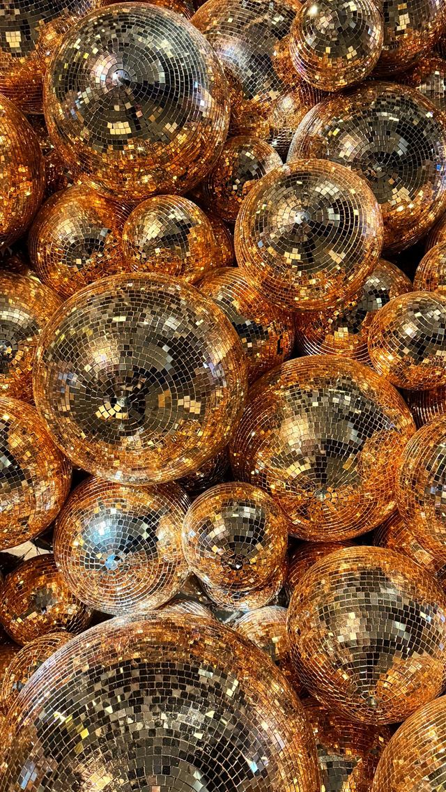 1290x2796 A pile of sparkling disco balls - dance iPhone Wallpaper