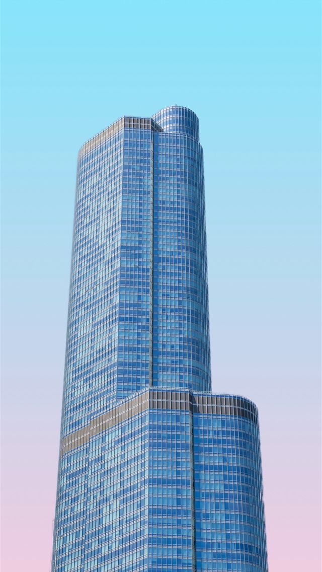 1290x2796 blue and brown curtain glass wall building - building iPhone Wallpaper