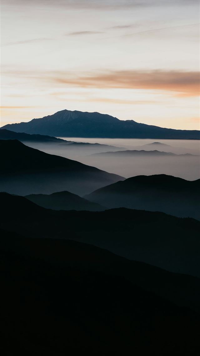 640x1136 mountain filled with mist -  iPhone Wallpaper