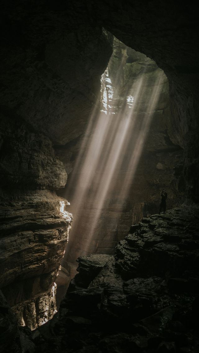 1290x2796 brown cave -  iPhone Wallpaper