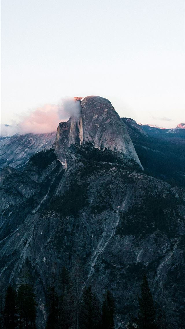 1290x2796 gray mountain -  iPhone Wallpaper