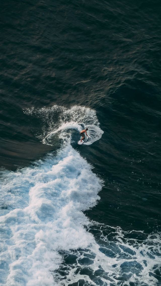 1290x2796 white sea waves during daytime -  iPhone Wallpaper