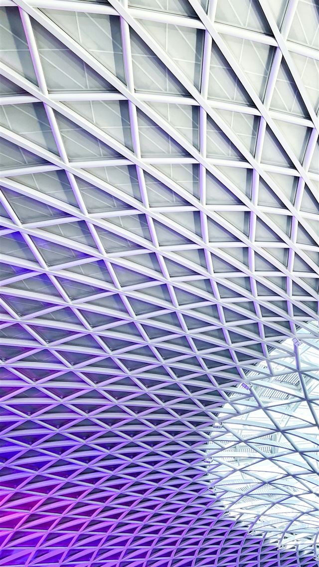 1290x2796 A close up of a building with a colorful ceiling -  iPhone Wallpaper