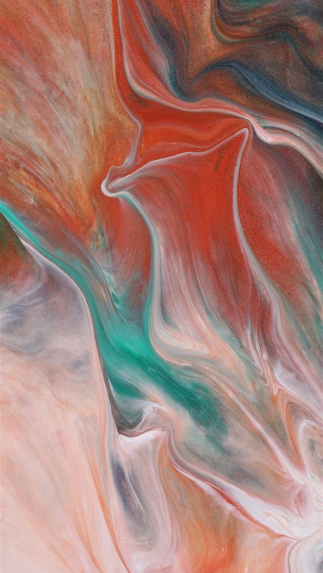 1290x2796 an abstract painting with red green and blue color... - tulip iPhone Wallpaper