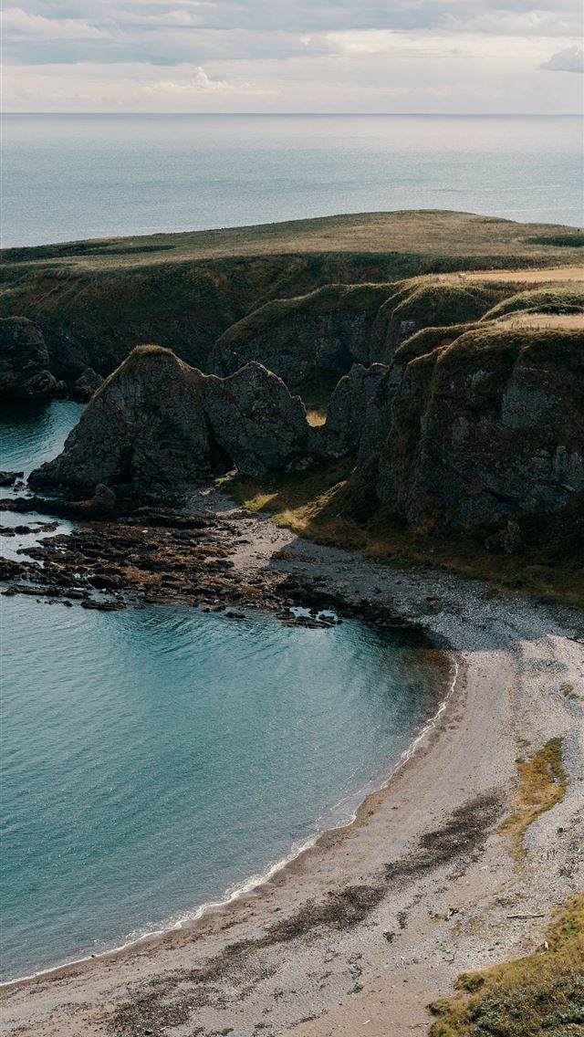 1290x2796 rock beside ocean -  iPhone Wallpaper