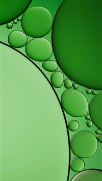a green background with bubbles and bubbles wallpaper