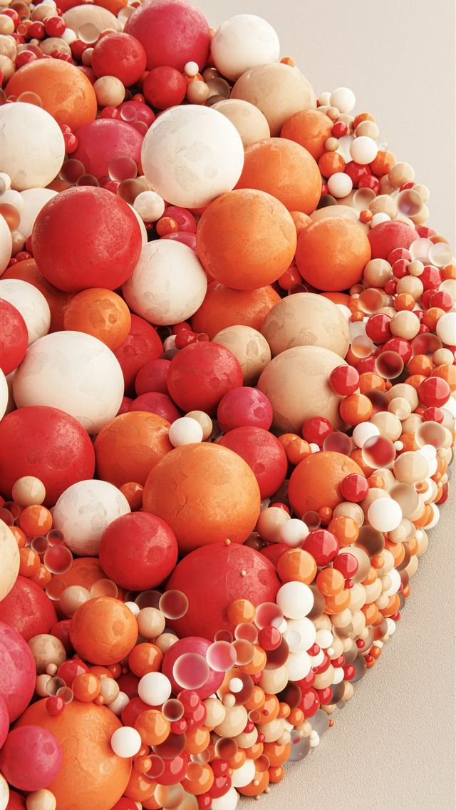 1290x2796 a cake with red white and orange toppings - red aesthetic iPhone Wallpaper