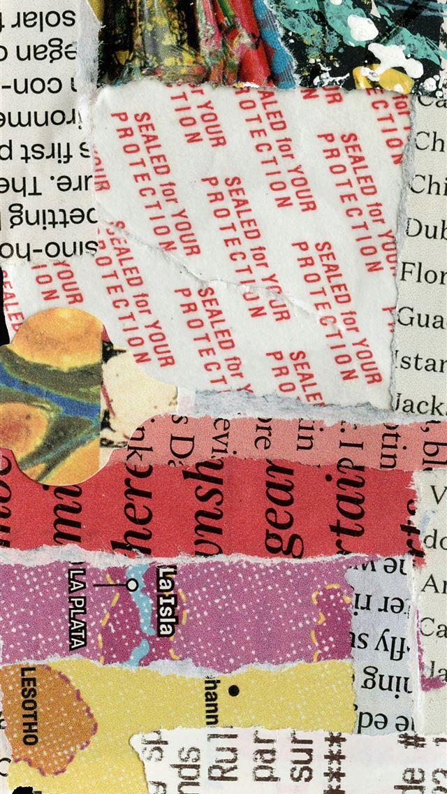 1290x2796 a collage of different types of paper -  iphone 13 Wallpaper