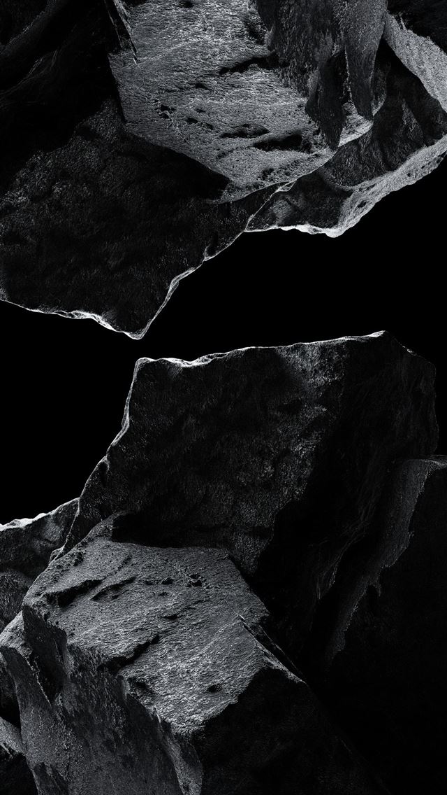 640x1136 a black and white photo of some rocks -  iPhone Wallpaper