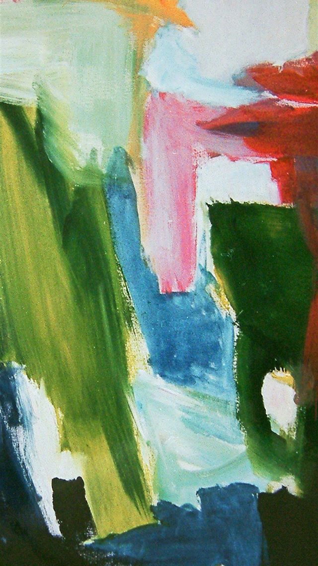 1290x2796 Abstract painting with bold brushstrokes and vibra... -  iPhone Wallpaper