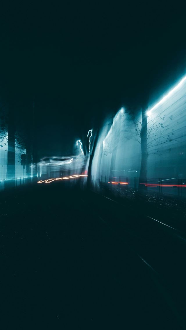 1290x2796 blue light in tunnel during daytime -  iPhone Wallpaper