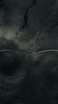 A satellite image of a red fire hydrant in the mid... wallpaper