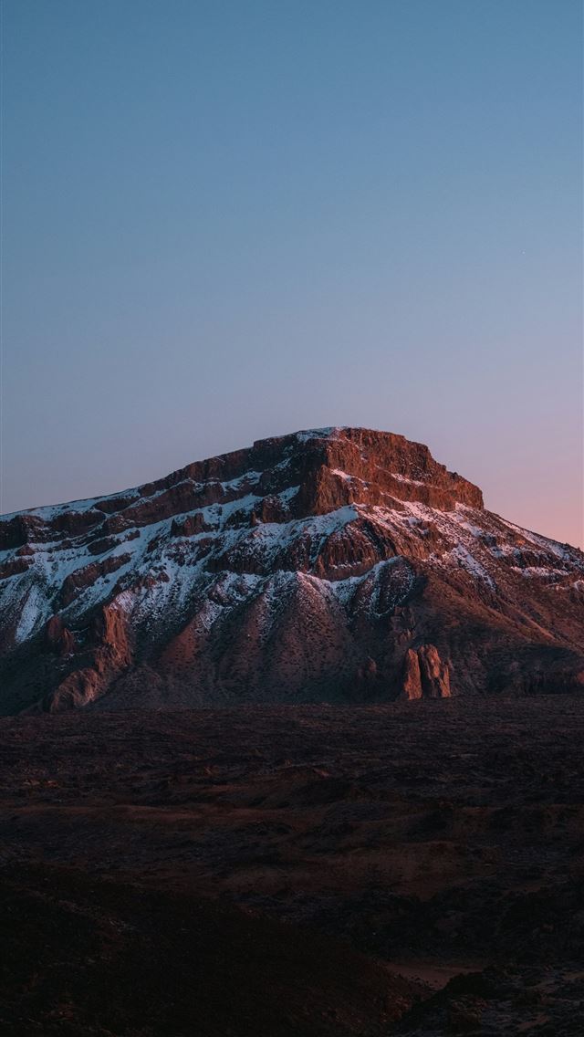 1290x2796 Snow capped mountain peak at sunrise with rocky fo... - sunset iPhone Wallpaper