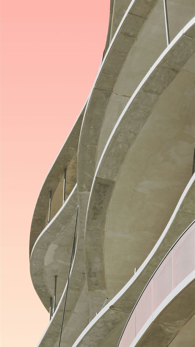 1290x2796 white concrete building -  iPhone Wallpaper