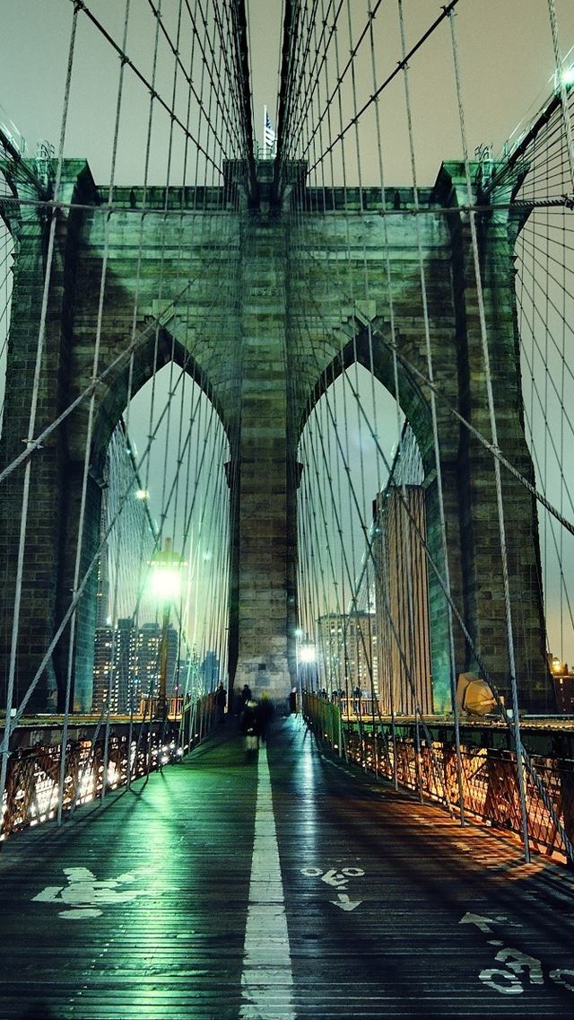 640x1136 Brooklyn Bridge -  iPhone Wallpaper