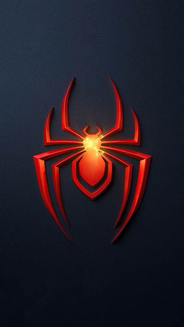 spider man miles morales ps5 game logo 4k iPhone wallpaper 