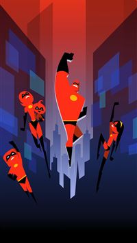 the incredibles minimal art 5k wallpaper