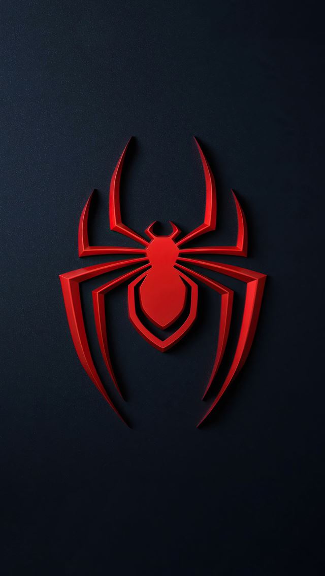 spider man miles morales logo 4k iPhone wallpaper 