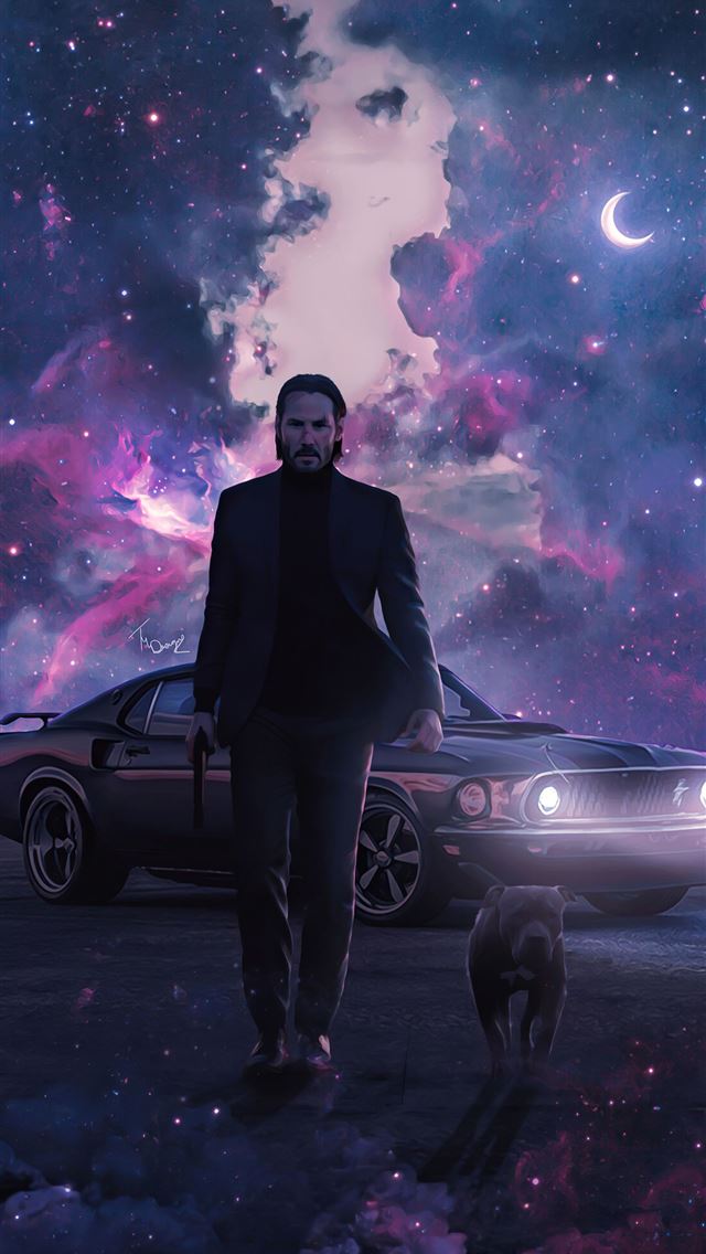 640x1136 john wick dog 4k 2020 - artist iPhone Wallpaper