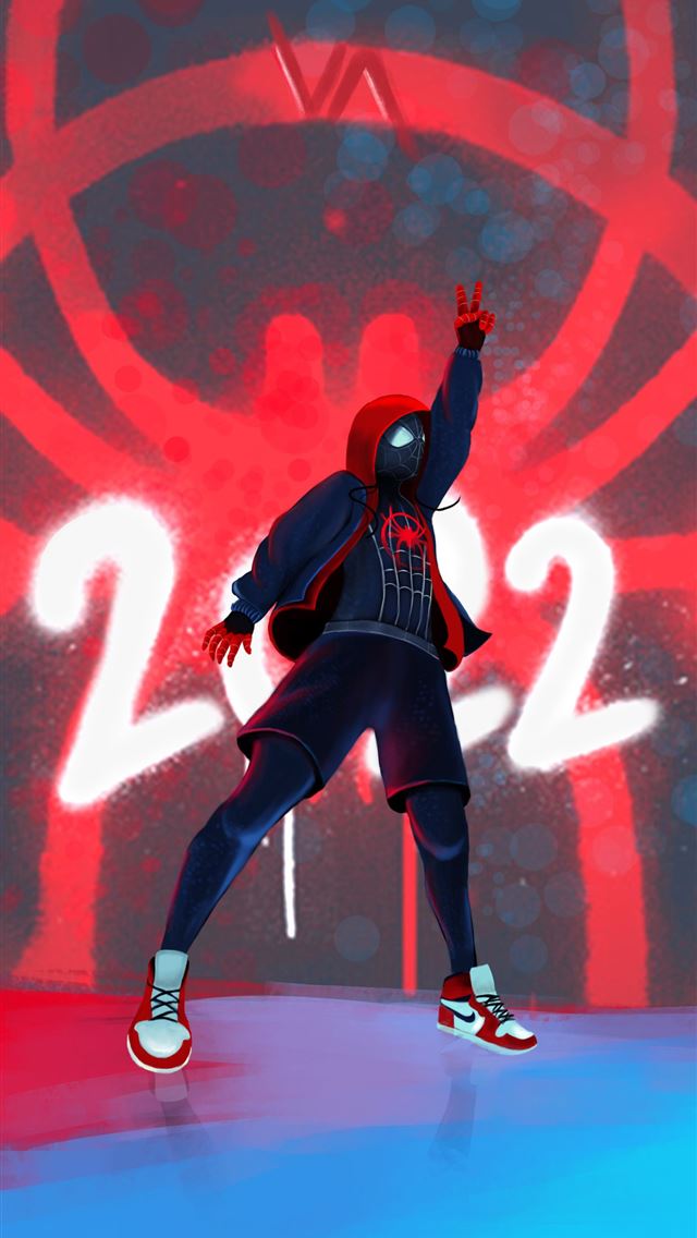 640x1136 spiderman into the spider verse 2 4k - digital art iPhone Wallpaper