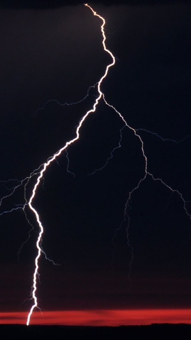 640x1136 lightning night clouds - clouds iPhone Wallpaper