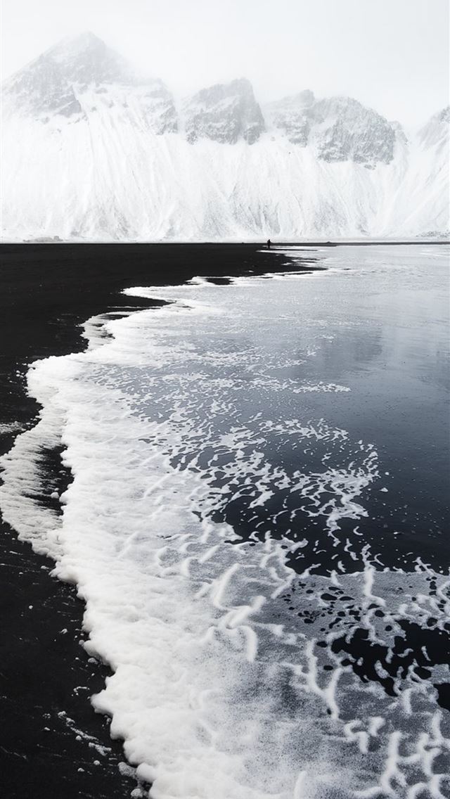 640x1136 snow covered coast - snow iPhone Wallpaper