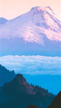 sea of clouds beautiful view wallpaper