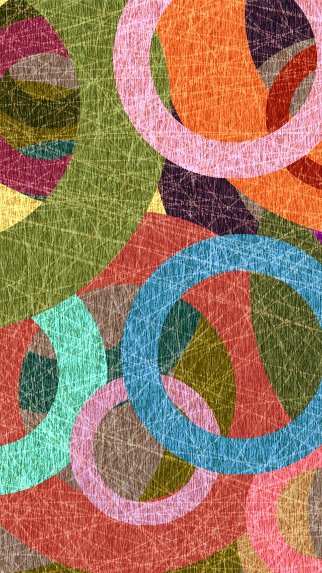 640x1136 Colorful Circles - veins iPhone Wallpaper