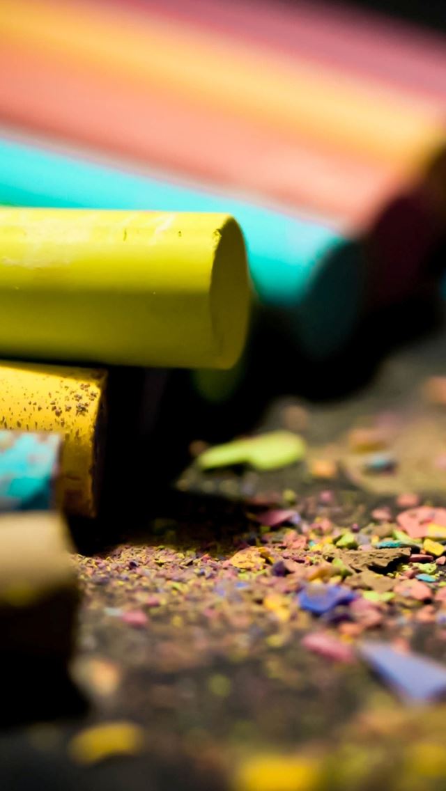 640x1136 Colored Chalk - powder iPhone Wallpaper