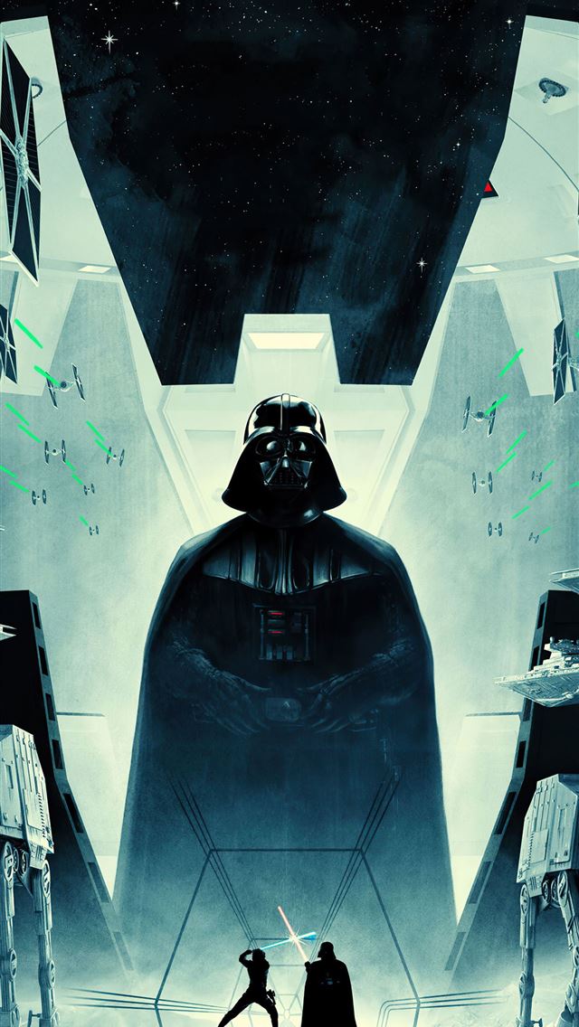 640x1136 star wars rey kylo ren darth vader poster - star wars iPhone Wallpaper