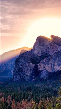 yosemite valley morning wallpaper