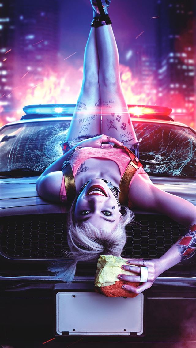 640x1136 birds of prey movie 4k - harley quinn iPhone Wallpaper