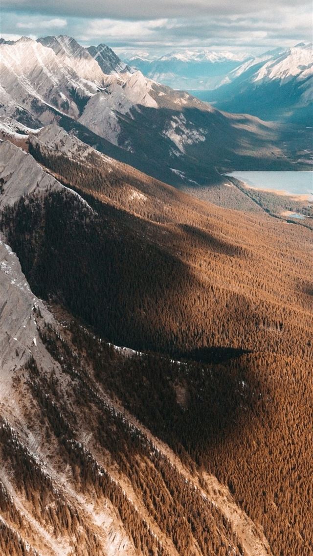 640x1136 drone view landscape mountains top view - drone view iPhone Wallpaper