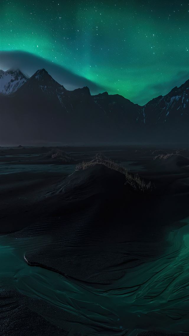 640x1136 nightlights 4k - mountains iPhone Wallpaper