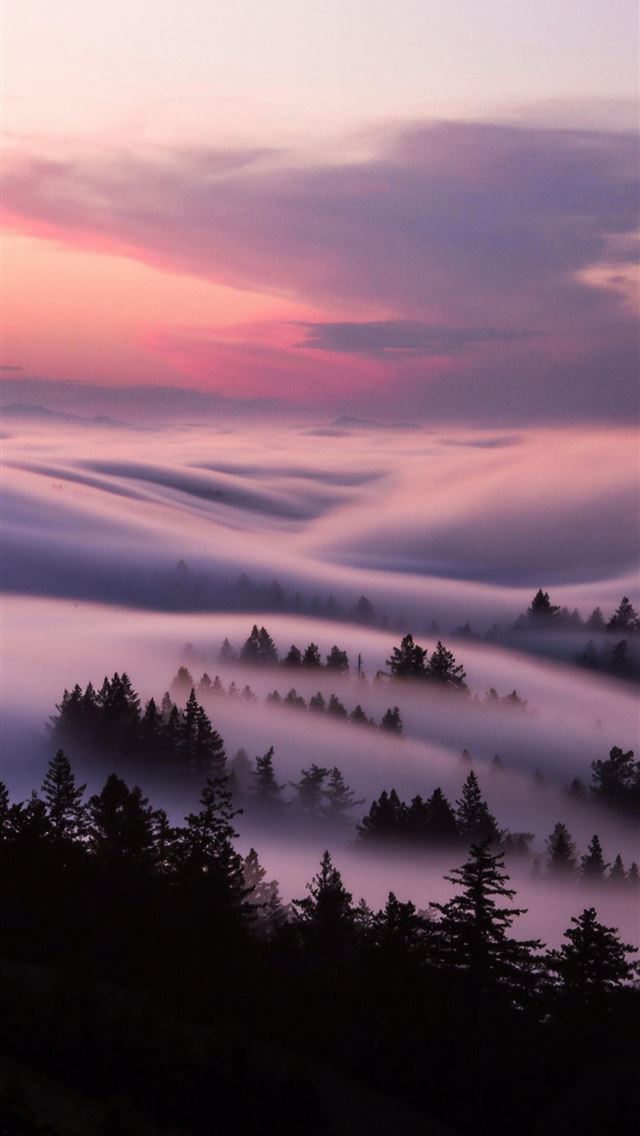 640x1136 fog flow and storm clouds - clouds iPhone Wallpaper