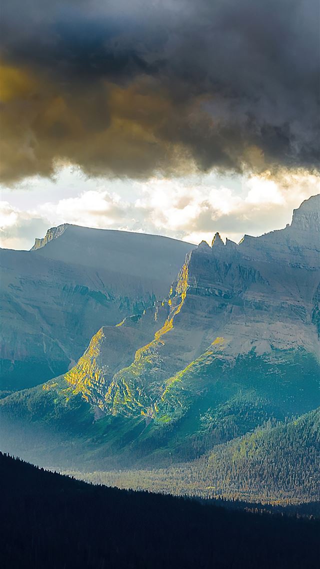 640x1136 mountains cliff clouds 4k - clouds iPhone Wallpaper