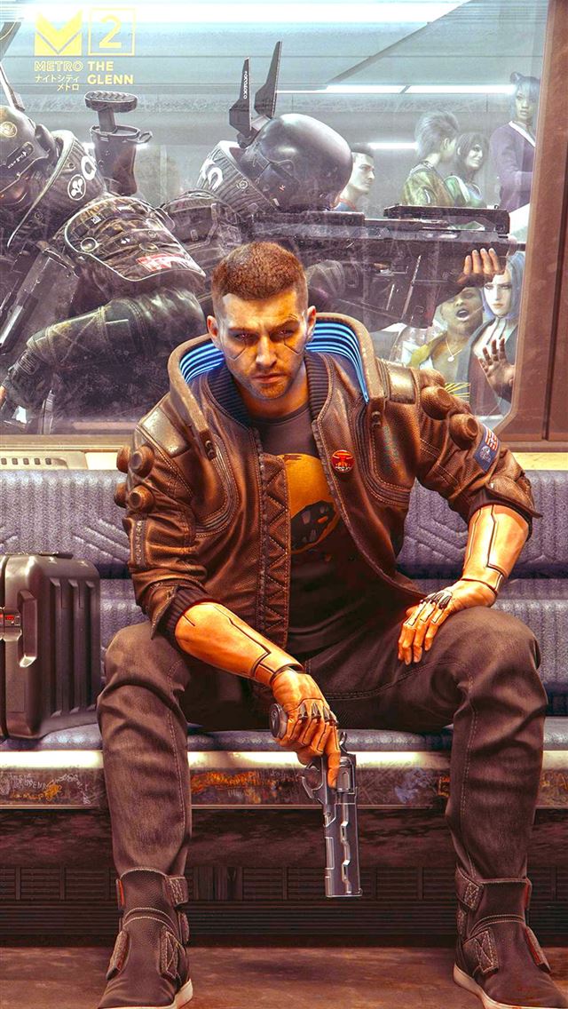 640x1136 cyberpunk 2077 train station 4k - ps games iPhone Wallpaper