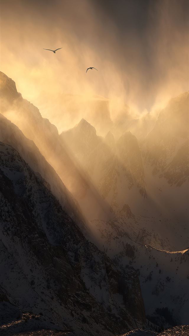 640x1136 snow mountains sierra california 4k - mountains iPhone Wallpaper