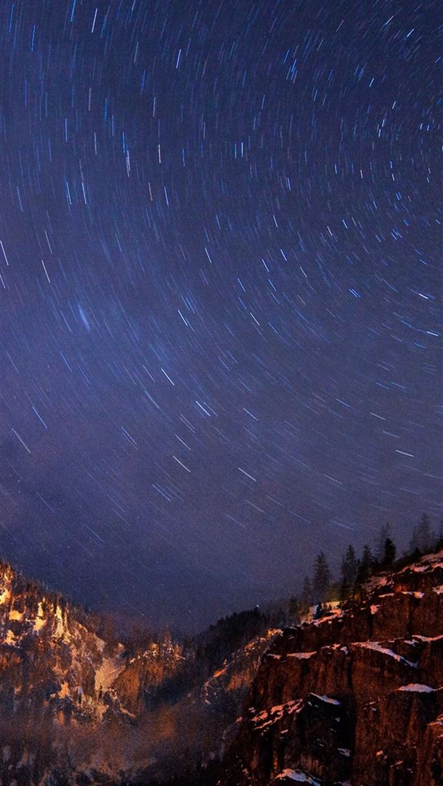 640x1136 skyscape mountains long exposure - mountains iPhone Wallpaper