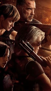 linda hamilton in terminator dark fate 4k 2019 wallpaper