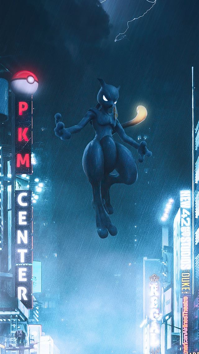 640x1136 mewtwo 4k - behance iPhone Wallpaper