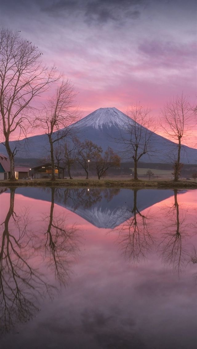 640x1136 mount fuji reflection - mount fuji iPhone Wallpaper