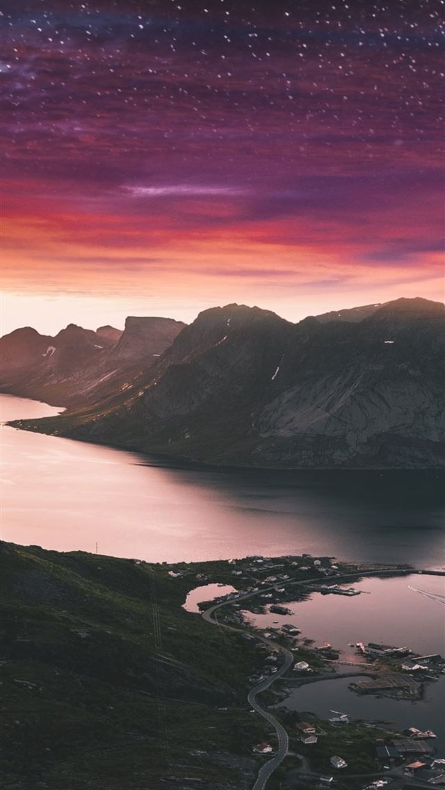 640x1136 beautiful landscape view of mountains - lake iPhone Wallpaper