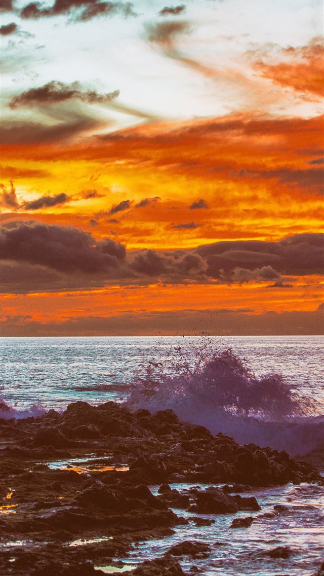 640x1136 hawaii sunset 5k -  iPhone Wallpaper