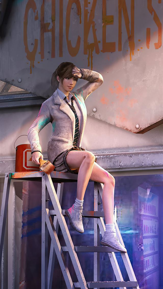 640x1136 pubg girl and helmet guy 4k - ps4 games iPhone Wallpaper