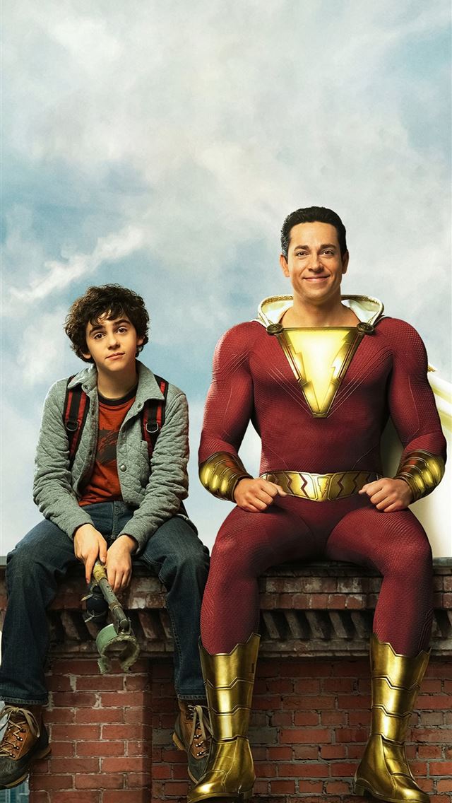 640x1136 shazam new poster hd - 2019 movies iPhone Wallpaper
